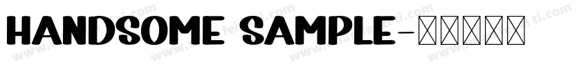 Handsome Sample字体转换